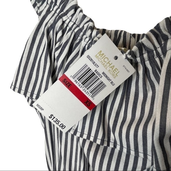 NWT Michael Michael Kors Belted Ruffle Dress - Picture 3 of 4